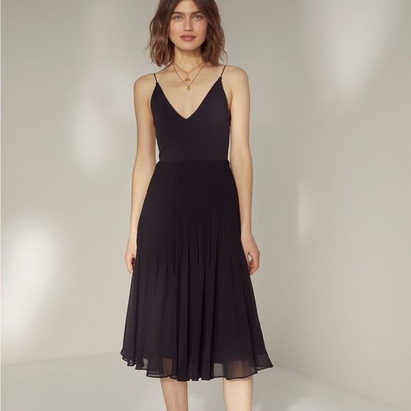 Wilfred Dresses & Skirts - Aritzia Wilfred Maroon Midi Dancer Dress